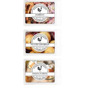 Fall Spice Wax Melts 3 Pack 9 Ounces Variety - Natural Soy Wax Melts - 100% All American Made - Farm Raised Candles - Paraffin & Dye Free - Pet Safe Non-Toxic Wax Warmer Melts Wax Melts Wax Cubes