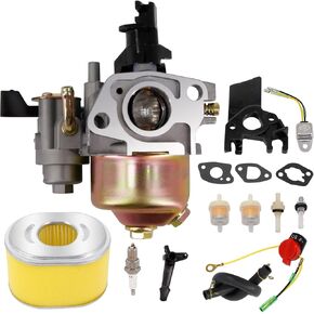 GX160 GX200 Carburetor for Honda GX120 GX140 GX160 GX168 GX200 5HP 5.5HP 6.5HP Engine Homelite HL252300 UT80522B UT80522D with Air Filter Tune Up Kit