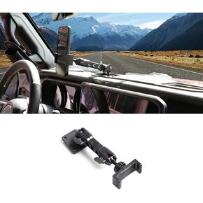 Dash Phone Holder Phone Mount for 2024 Jeep Wrangler JL 2/4 Door 4XE Interior Accessories 360° Adjustable Cell Phone Mount