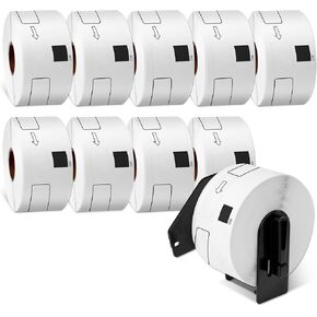 MarkDomain Compatible for DK 1202, 2.4" x 3.9" Die-Cut Small Address/Shipping Label, 300 Stickers/Roll, for Brother QL-810N QL-820NWB Printer, 12 Rolls + 1 Frame