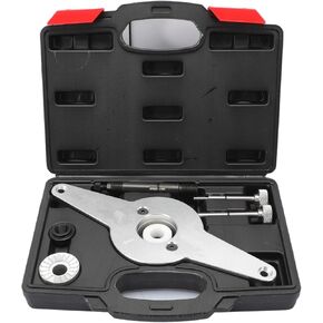 Vibration Damper Holding Tool, Crankshaft Pulley Removal Kit T10531 Compatible with Audi Skoda VW SEAT 1.8 2.0 4V TFSi EA888 Engines Shock Absorber Assembly 4 Cylinder