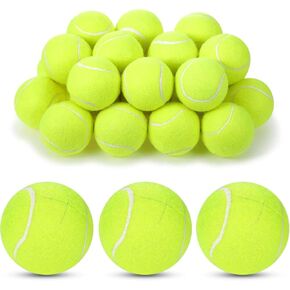 Macarrie 40 Pieces Precut Tennis Balls for Chairs Tennis Ball Chairs Foot Covers Tennis Balls for Furniture Leg for Classroom Floor Protection Chair Desk Legs Coverings(Yellow)