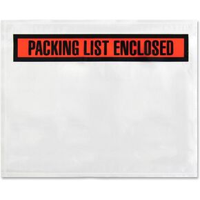 Sparco 41925 Packing/Invoice Envelope, 7-Inch x5.5-Inch , 1000/BX, White
