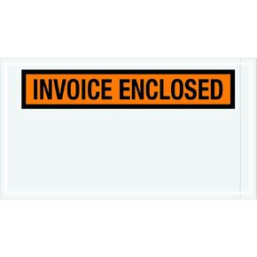 Ship Now Supply 'Invoice Enclosed' Envelopes, 5 1/2' x 10', Width, 5Length