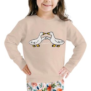 CM C&M WODRO Kids Boy Girl Funny Sweatshirt Goose Bumps Embroidered Shirt Long Sleeve Best Friends Crewneck Pullover Fall Top
