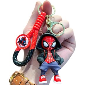 SpiderMan Keychains For Girls Boys, Cute Pendant Keychains Accessories, Cute Kawaii Key ring Purse Backpack, Key Chain Accessories Wristlet Key chain Car Charms