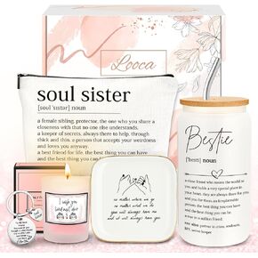 Looca Best Friend Birthday Gifts for Women Friendship Gifts for Women Best Friends Gifts for Women Bestie Gifts for Friend Woman Best Friend Gift Basket for Friends Female Soul Sister BFF Bestfriend