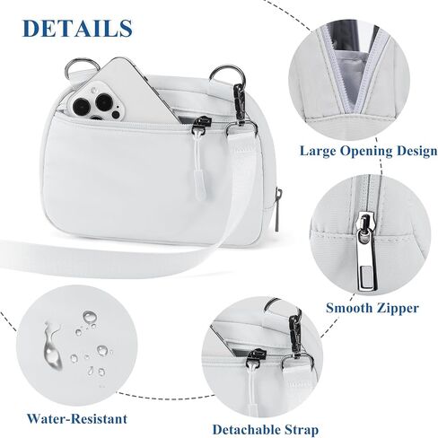 MAXTOP Small Nylon Crossbody Bags for Women Unisex Belt Bag Fanny Pack with Adjustable Strap for Traveling Shopping in Kuwait