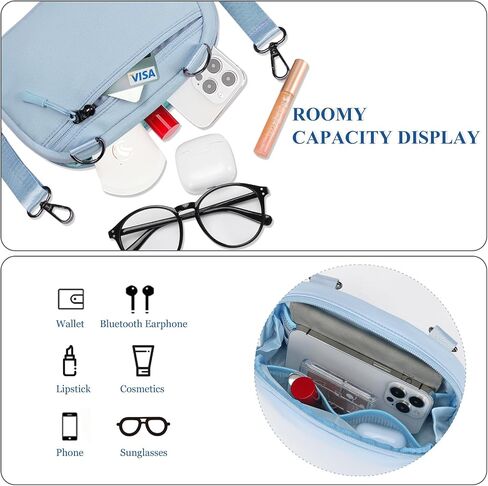 MAXTOP Small Nylon Crossbody Bags for Women Unisex Belt Bag Fanny Pack with Adjustable Strap for Traveling Shopping in Kuwait