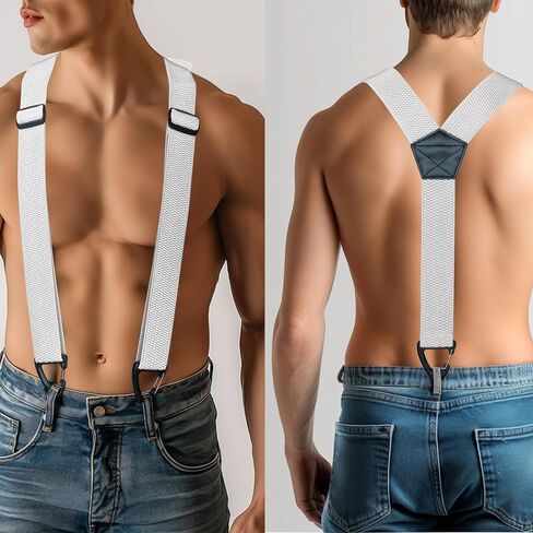 JEMYGINS Hidden Suspenders for Men Under Clothes with 3 Snap Loop (1.48" Wide) in Kuwait