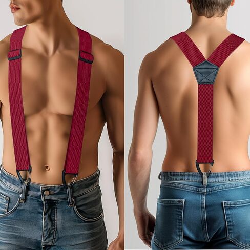JEMYGINS Hidden Suspenders for Men Under Clothes with 3 Snap Loop (1.48" Wide) in Kuwait