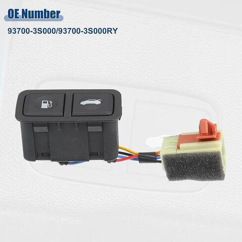 ACROPIX Rear Trunk Lid Fuel Filler Door Switch Assembly Fit for Hyundai Sonata - Pack of 1 Black in Kuwait