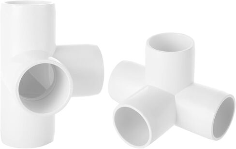 12 Pack 5 Way Pvc Fitting 1 inch Furniture PVC Fittings 5-Way Furnitures PVC Fittings 1 inch PVC Corner Fittings Connector for Building PVC Furniture Greenhouse Shed Pipe Fittings Tent Connection in Saudi Arabia