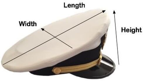 Small HatPak Pilot Uniform Hat/Cap Travel Carrying Case - Airline Pilot, Police Officer, Security Officer. Does NOT fit military size hats. in Saudi Arabia