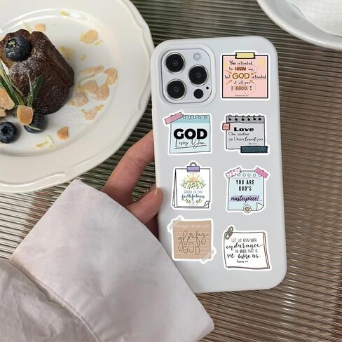 100PCS Bible Verse Faith Stickers,Christian Inspirational Stickers,Jesus Stickers,Vinyl Waterproof Stickers,for Water Bottle Laptop Phone Bumper Computer Guitar,Teens Adults Women Christian Gift in Saudi Arabia