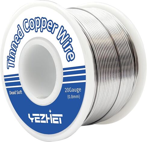 Tinned Copper Wire 62 Ft, 16 Gauge, 0.5LB Spool for Stained Glass Project, Crafts, and Jewelry Making in Saudi Arabia