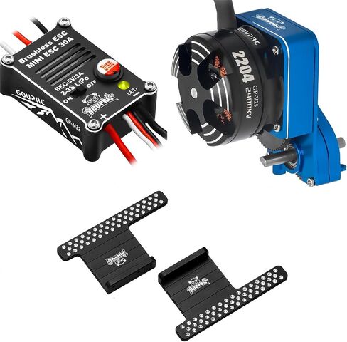 GOUPRC 2204 2400KV Brushless Outrunner Motor with Transmission & 30A Brushless Esc with Pedals for SCX24 RC Crawler Axial 1/24 RC Car Truck in Saudi Arabia