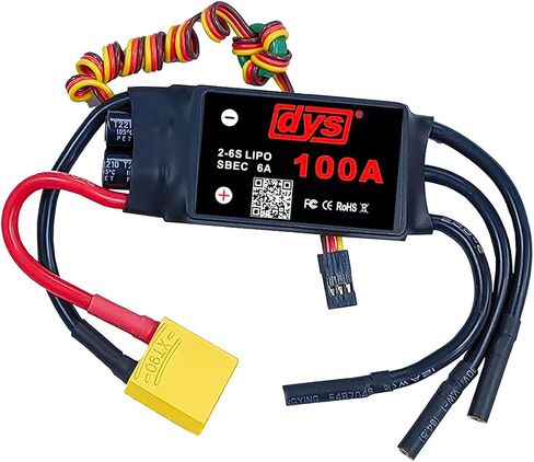 DYS 30A 2-4S ESC بدون فرشاة مع 5V/2A BEC مع قابس XT60 و3.5 مم لطائرة هليكوبتر RC ذات الأجنحة الثابتة in Saudi Arabia