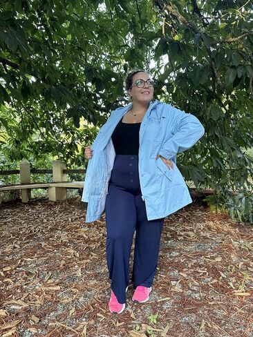 FOREYOND Plus Size Rain Jackets for Women with Hood Long Waterproof Windbreaker Outdoor Travel Trench Coats with Pockets in Saudi Arabia