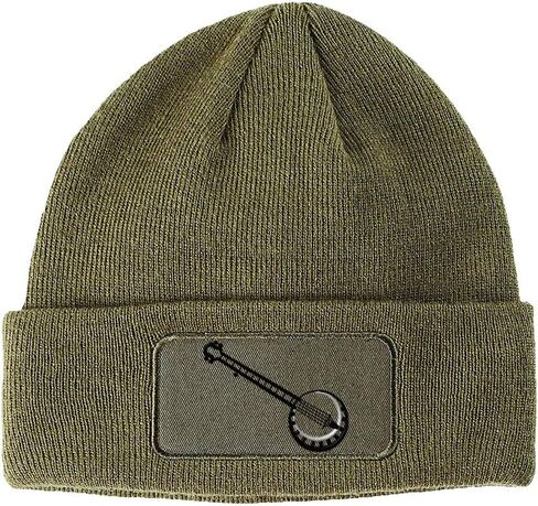 Custom Patch Beanie Music Instrument Banjo Embroidery Acrylic in Saudi Arabia
