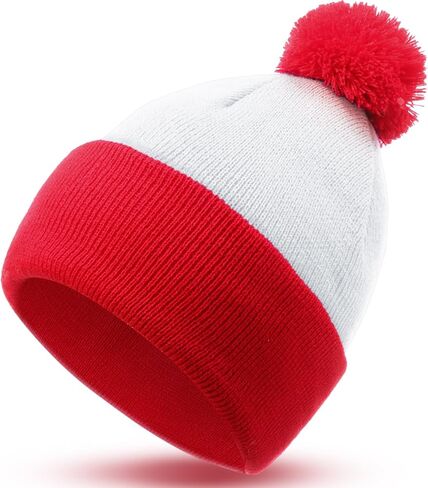 Shinymoon Knit Pom Beanie Hat Halloween Character Cosplay Winter Headwear Pompom Women Men's Novelty Beanie Caps in Saudi Arabia