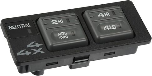 4WD Selector Switch 4x4 Wheel Drive 4 Button Transfer Case Switch Fit for Chevrolet Tahoe - Pack of 1 Black Durable Material in Saudi Arabia