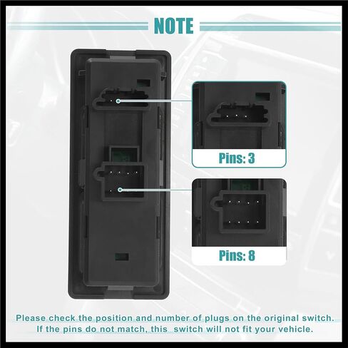 4WD Selector Switch 4x4 Wheel Drive 4 Button Transfer Case Switch Fit for Chevrolet Tahoe - Pack of 1 Black Durable Material in Saudi Arabia
