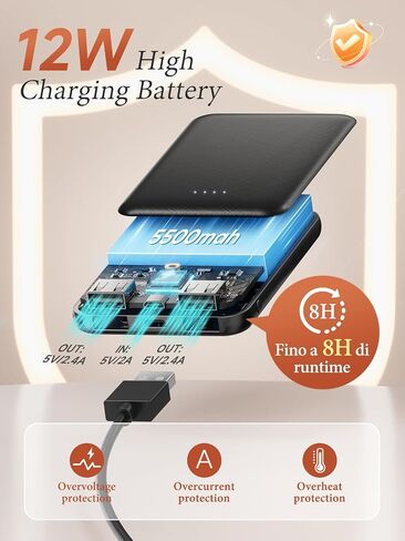 Heated Scarf for Women/Men with 5500mAh Battery, Heated Scarf Rechargeable, Up to 8 Hours of Warmth Heater for Winter in Saudi Arabia
