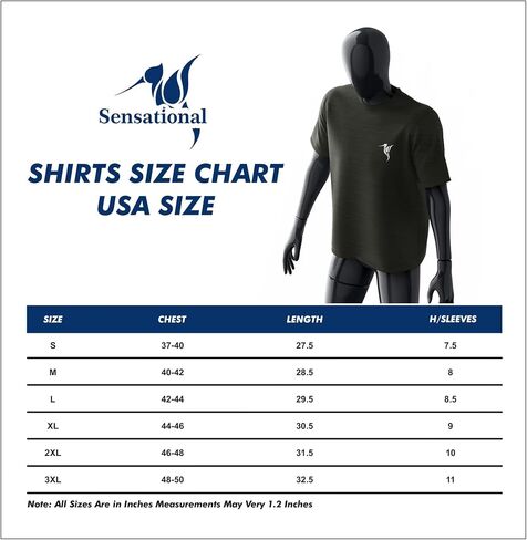 Sensational Men's Quick Dry Short Sleeve T-Shirt, Athletic Fit, Moisture Wicking in Saudi Arabia