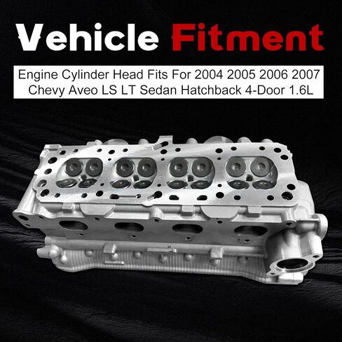 New 96446922 Complete Cylinder Head Fits For 2004-2007 Chevy Aveo LS LT Sedan Hatchback 4-Door 1.6L 96389035 in Saudi Arabia