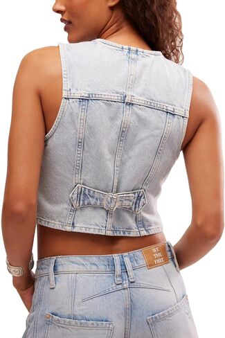 سترة Tate Denim للنساء من Free People in Saudi Arabia