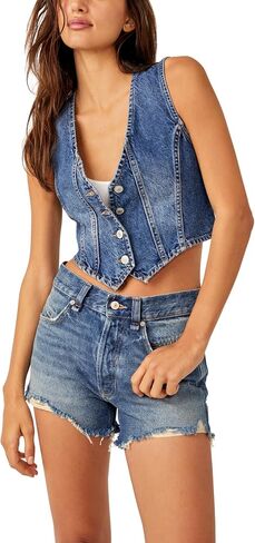 سترة Tate Denim للنساء من Free People in Saudi Arabia