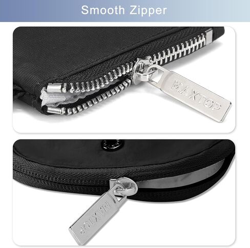 MAXTOP Wristlet Keychain Coin Purse for Women Mini Zip Around Dual Pouch Wristlet Portable Small Wallet Mini Women Coin Purse,Black in Saudi Arabia