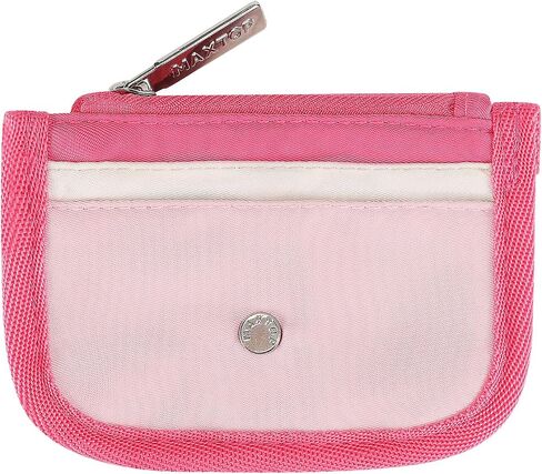 MAXTOP Wristlet Keychain Coin Purse for Women Mini Zip Around Dual Pouch Wristlet Portable Small Wallet Mini Women Coin Purse,Black in Saudi Arabia