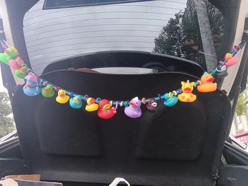 حامل البط المطاطي ذو الحبل الاسمي لأصحاب البط يعرض حامل جيب رانجلر الثابت، بطة متوافقة مع رانجلر TJ JK&JL، حامل السيارة، رانجلر، أزرق-أسود (البط المطاطي غير متضمن) (قطعة واحدة) in Kuwait