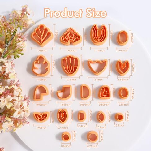 Puocaon Aztec Polymer Clay Cutters - 10 Pcs Dangle Clay Cutters for Polymer Clay Jewelry, Basic Drop Dangle Polymer Clay Cutters for Earrings Making, Folk Clay Earring Cutters, Western Clay Cutters in Saudi Arabia