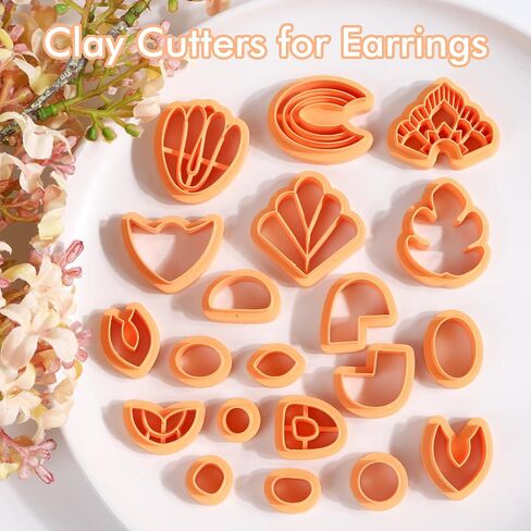Puocaon Aztec Polymer Clay Cutters - 10 Pcs Dangle Clay Cutters for Polymer Clay Jewelry, Basic Drop Dangle Polymer Clay Cutters for Earrings Making, Folk Clay Earring Cutters, Western Clay Cutters in Saudi Arabia