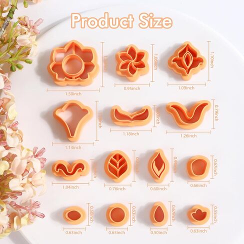Puocaon Aztec Polymer Clay Cutters - 10 Pcs Dangle Clay Cutters for Polymer Clay Jewelry, Basic Drop Dangle Polymer Clay Cutters for Earrings Making, Folk Clay Earring Cutters, Western Clay Cutters in Saudi Arabia