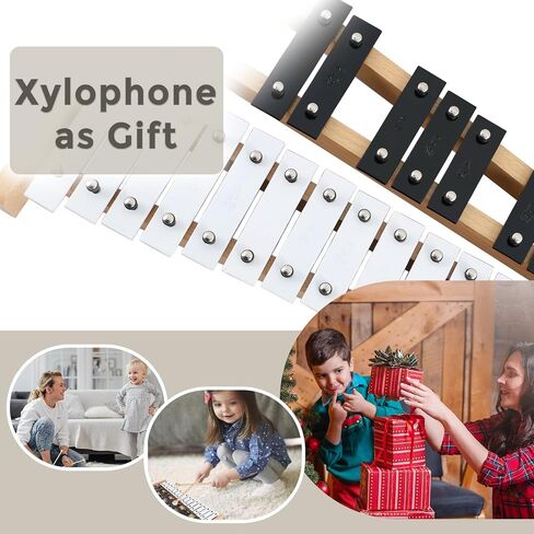 EASTROCK Xylophone, 27 Notes Glockenspiel Xylophone for Kids, Professional Xylophone Instrument Music Teaching, Gifts Includes 2 Wooden Beaters and Carry Case in Kuwait