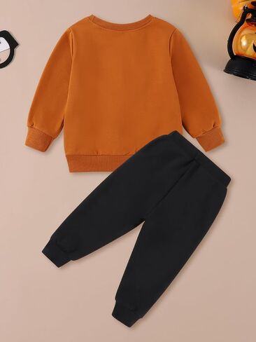 Baby Boys Halloween Outfit Toddler Pumpkin Sweatshirts Halloween Costumes Fall Winter Clothing Sets for Toddler Boys in Saudi Arabia