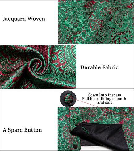 DiBanGu Mens Christmas Suit Vest Holiday Xmas Waistcoat Bowtie Set Party Suit Vest Christmas Holiday Waistcoat Tuxedo in Saudi Arabia