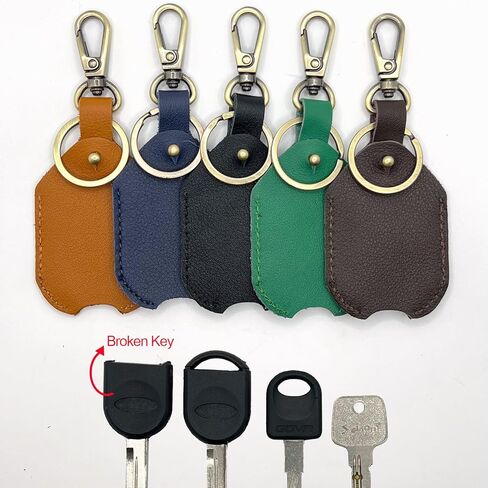 Genuine Leather Key Ring, Key Holder, Key Sleeve for Men, Women,Stylish Key Cover for Broken Key,Key Protector in Saudi Arabia