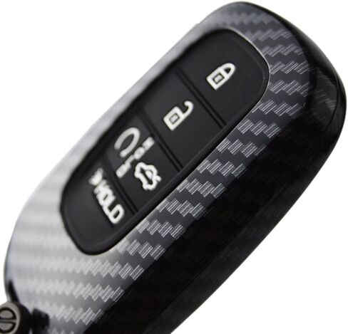 2-Layers Hybrid Combo Carbon Key Fob Cover + Keychain for 2022 2023 2024 2025 Honda Civic Accord CR-V HR-V V Pilot SI EX EX-L Touring Type R in Saudi Arabia