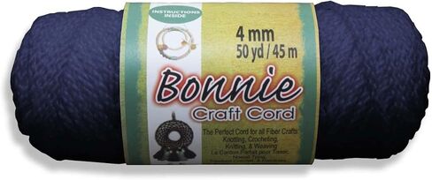 Pepperell BB4-50-001 Bonnie Macramé Craft Cord, 4mm,50-Yard, White in Kuwait