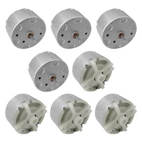 8 Pcs RF-500TB-12560 DC Motor 3-12V 2700RPM 32mm Diameter DC Electric Micro Motor for RC Hobby Aircraft