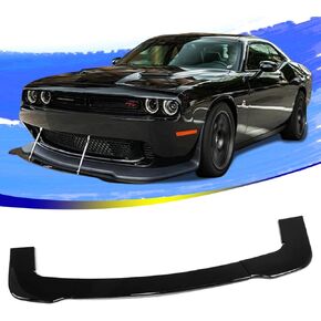 Front Lip 3 Piece Compatible with Dodge Challenger SXT SRT Hellcat 2008-2017 Front Bumper Lip Splitter Protector Front Shovels