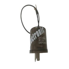 12V 0.1A-20A Electronic LED Flasher Relay Fix for Turn Signal Light with Round Housing (2 PIN)