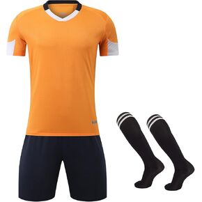 M2C Kids Soccer Uniform Athletic Jersey Shorts Socks Set