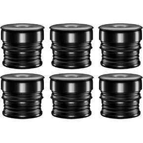 6PCS Silicone Body Mount Kit Compatible with 2008-2016 Ford Super Duty Crew Cab F-250 F-350 2WD 4WD Improve Bumpy Driving Performance, Durable Components Outperforms OEM and PU Mounts（Black）