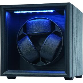 Watch Winder for 3 Automatic Watches, Automatic Watch Winder 4 Rotation Modes with Blue Light, USB Powered and Quiet Mabuchi Motor